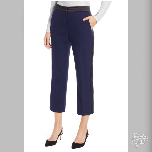 1901 Women’s Tuxedo Stripe Cropped Ankle Pants - Picture 5 of 7